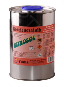 Rozcieńczalnik do wyrobów nitrocelulozowych ogólnego stosowania - YUMA nitrosol