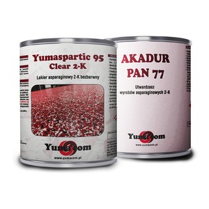 Yumaspartic Color - Bardzo twardy lakier antykorozyjny 2K - dowolny kolor według RAL - 98% suchej masy (cena nie zawiera utwardzacza)